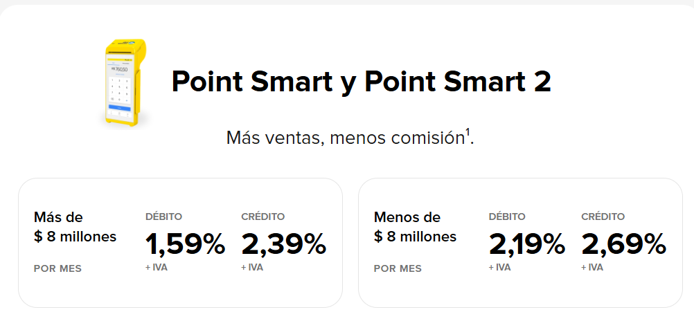 Comisiones Smart y Smart 2
